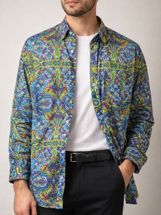 Alan Flusser Other - (3) Alan Flusser Style Colorful Statement paisley Shirts bundle